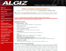 Tablet Screenshot of algiz.cz